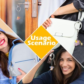 Liliful 24 Pcs Luminous Axolotl Keychain Glow in the Dark Resin Cartoon Mini Kawaii Keychain 3D Axolotl Pendant Accessories for Birthday Party Favors