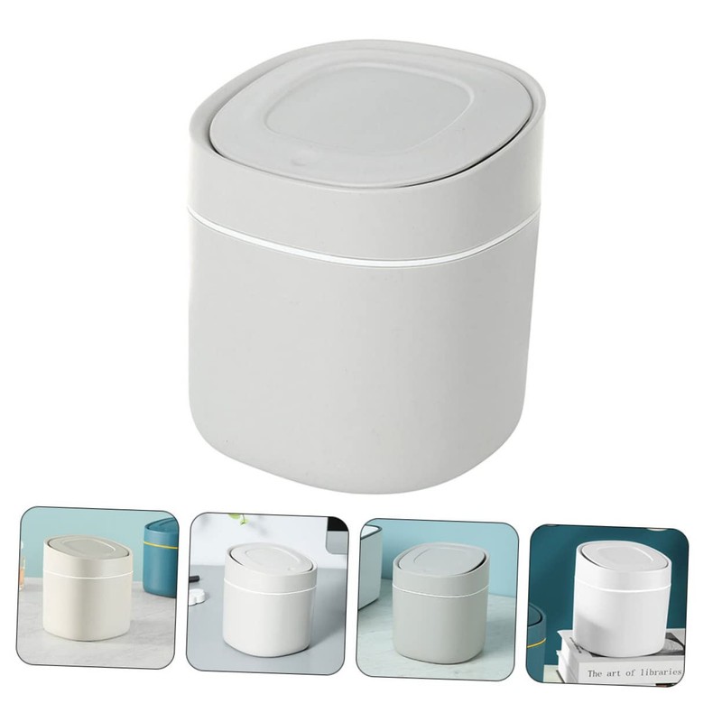 OFFSCH Mini Waste Basket 1pc Desktop Trash Can Wastebasket Stainless