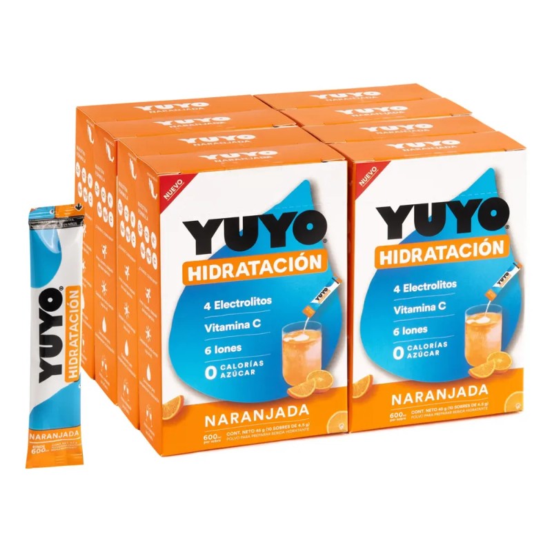 Pack 80 Unidades | Yuyo Vitaminas | Naranja | Electrolitos