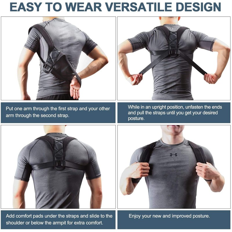 Nanet Posture Corrector Posture support Brace Adjustable Straight Strap for