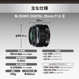 M.ZUIKO DIGITAL 25mm F1.8 II