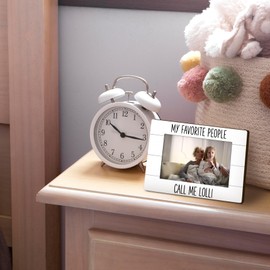 DUXMNAMG My Favorite People Call Me Lolli 4x6 Picture Frame, Lolli Gifts for Grandma Photo Frame, Gifts for Lollis Mothers Day from Grandkids, LolliGift Picture Photo Frames for Desk Decor