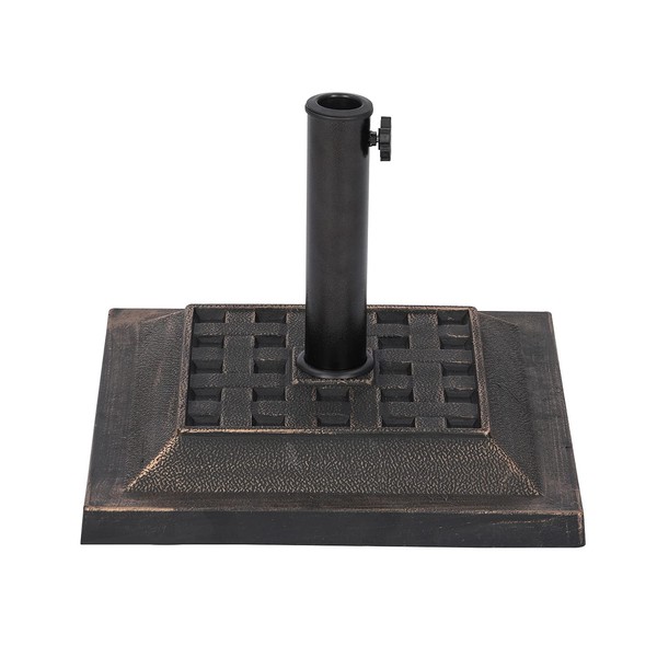 Island Umbrella NU6890 26-lb Resin Umbrella Base, Bronze