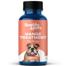 BestLife4Pets Demodectic Mange Relief for Dogs All Natural Healthy Coat Itch Relief