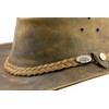 Black Jungle Bulat Leather Western Hat Australia Cowboy Hat, tan