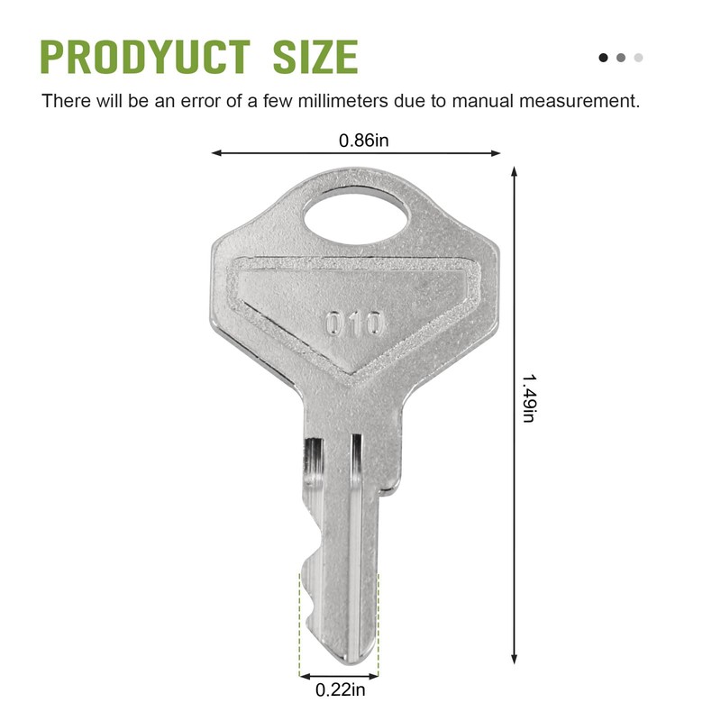 010 Key for Cash Drawer Fits for M-S 010R or