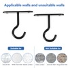 BTBHIHO 4 Pack Ceiling Hooks for Hanging Plants, Metal Ceiling