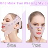 Face Bands,V Line Lifting Mask,Face Contouring Sleeping Anti-Wrinkle Band（Pink）