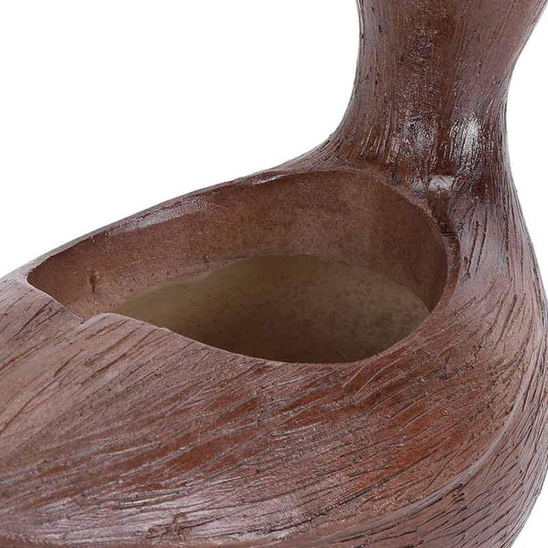 Duck Shaped Planter Resin Waterproof Decorative Animal Flower Pot for