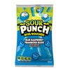 Sour Punch Blue Raspberry Bites Chewy Candy, 105g Hanging Bag