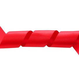 ITIsparkle 11/2" Inch Double Faced Satin Ribbon 25 Yards-Roll Set for Gift Wrapping Party Favor Hair Braids Hair Bow Baby Shower Decoration Floral Arrangement Craft Supplies, Red Ribbon