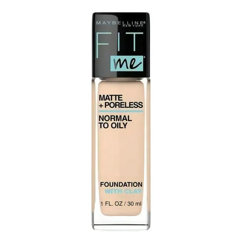 Base Maquillaje FitMe Matte + Poreless 128 Warm Nude Maybelline