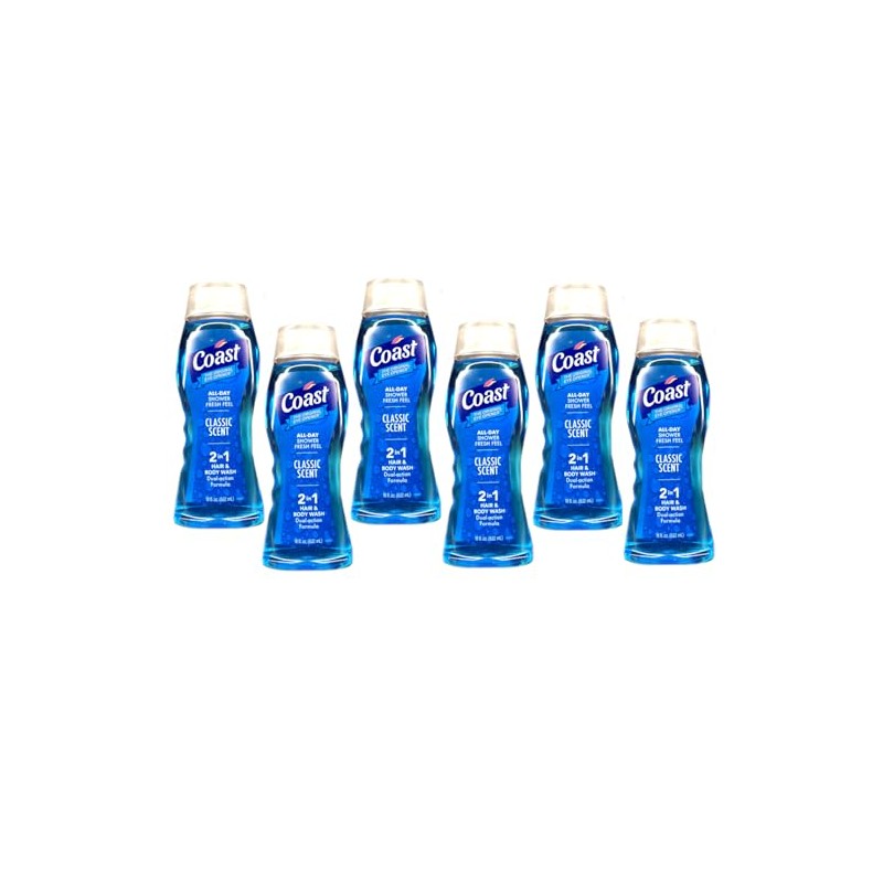 Coast 2 in 1 Hair & Body Wash Classic Scent