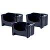 Mighty Tuff Jumbo Stackable Storage Bins, Pack of 3, Easy-Access
