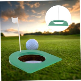 Mipcase 2 Sets Golf Putting Cups Indoor Training Aid Premium Plastic Putter Cups for Practice Continuous Return System for Home Office Gym