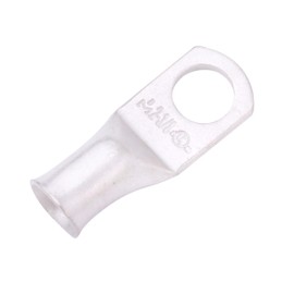 SELTERM 25pcs 2 AWG 3/8" Stud Marine Grade Tinned Copper Battery Cable Lugs, 2 Gauge Ring Terminals, UL Wire Lugs Electrical Battery Cable Ends, Tinned Copper Lugs Battery Terminal Connectors