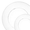 Mod Collection Clear Lunch Plates, Round 9" - 20 Count