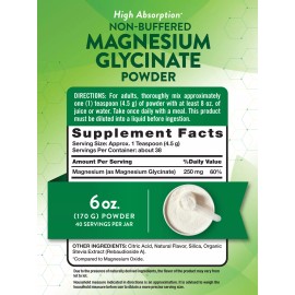 Nature's Truth Magnesium Glycinate Powder 6 oz | Lemon Flavor | Vegan | by Nature's Truth