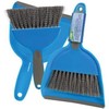 Small Hand Broom with Snap-on Dust Pan, Pack of 2,