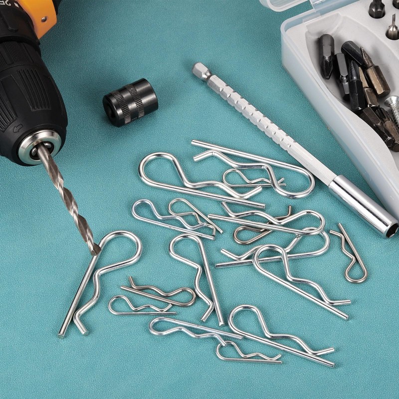 QUARKZMAN 1.2mm x 21mm Split Pins Spring Quick Release Trailer