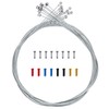 mirito Bicycle Brake Cable 8 Pieces 1.7 m with 16