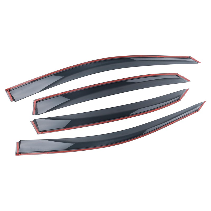 MISIOEK Rain Guards Suitable for 2011-2018 Passat,Window Visor,Dark Smoke Accessories,Window