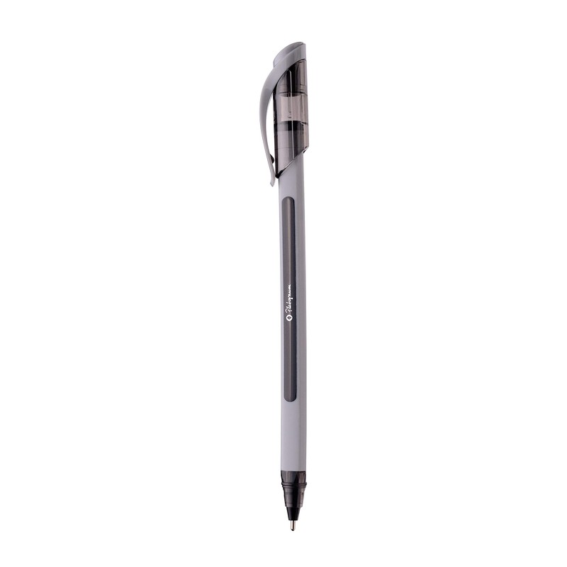Platignum S-Tixx Black Ballpoint Pen [Pack of 12] Soft Grip