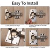 16 Pcs Cabinet Hinge Repair Plates, Cabinet Door Hinge Repair