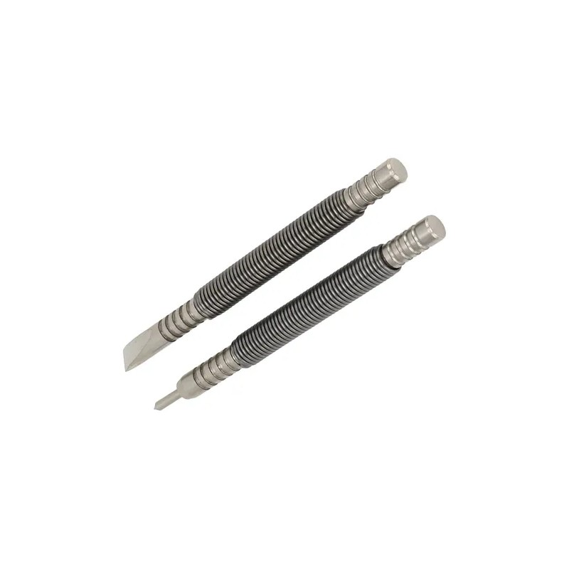 Nail Set Tool 2 Pcs High Carbon Steel Double Ended
