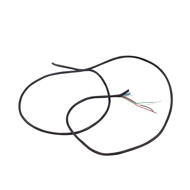 Ogdni 4 Conductor Shielded Wire Guitar Circuit Hookup Wire, Black,