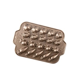 Nordic Ware Garden Patch Cast Aluminum Pan, 2 Cup Capacity, Toffee