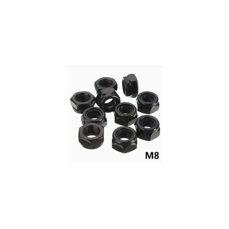Alamor Cs1 10pcs Steel Self-Locking Hex Nut Nylon Insert Nut