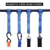 JAKAGO 8 PCS Soft Loop Tie Down Straps,Heavy Duty Webbed