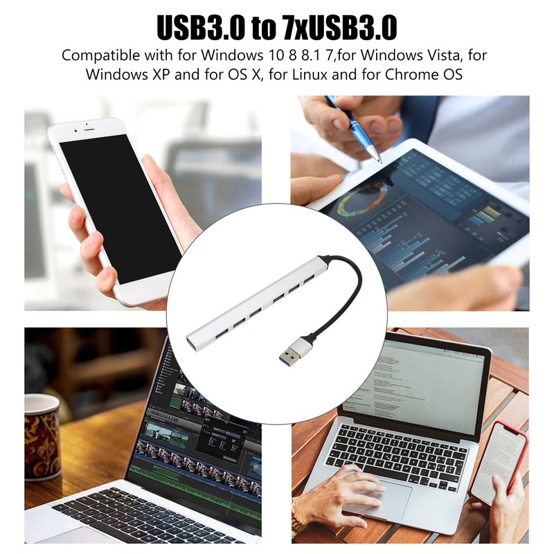 7 in 1 USB3.0 Hub USB3.0 to 7 USB3.0 Plug