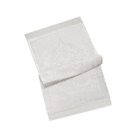 ihvan online, Soft Plush Lux Velvet Muslim Prayer Rug | Thick Janamaz | Sajadah | Soft Islamic Prayer Rug | Islamic Gifts | Prayer Carpet Mat, Elegant, Color: Cream