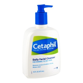Cetaphil Daily Facial Cleanser Normal to Oily Skin, 16 oz (Pack of 12)