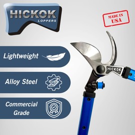 Hickok Heavy Duty Vine Lopper – 20" Professional Tree Branch Cutter with Aluminum Handles | Commercial Pruning Shears Made in USA