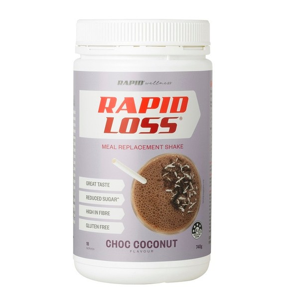 Rapid Loss Choc Coconut Shake 740g (Expiry 03.2024)