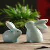 MOZEO One Set Ceramic Bunny Ornaments Tea Pet Cute Rabbit
