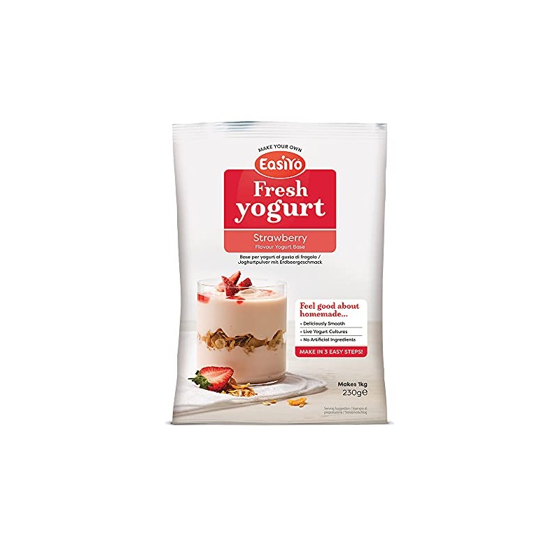 Easiyo Strawberry Flavoured Yogurt Sachet - 240g