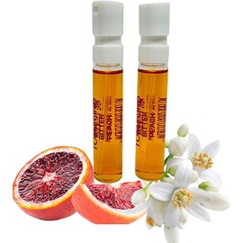 2 Bitter Peach Eau De Parfum Sample Vial 0.06 fl.oz./ 2ml each. Fruity Floral Scent. Unisex Perfume for Men and Women
