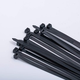 Zip Ties -16 inch Black 100 per pack Electrical Cable Ties with 60 lbs tensile Strength Suitable for Indoor and Outdoor Workshop Farms
