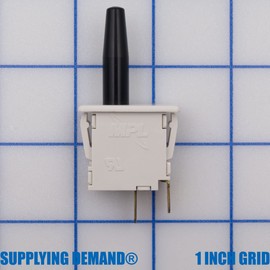 Supplying Demand 42-22692-08 HVAC Furnace Push Button Door Switch Replacement 1/4 Inch Quick Connects