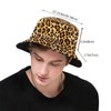 Leopard Cheetah Print Bucket Hat Packable Breathable Sun Hats for