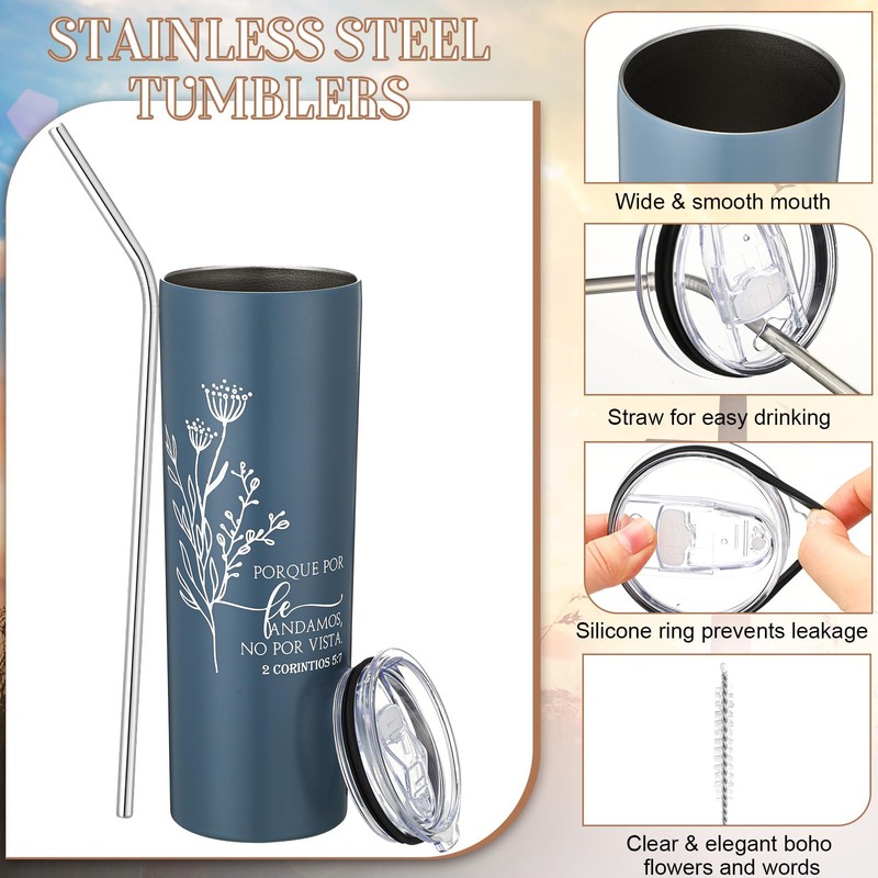 Patelai 10 Pcs Christian Tumblers Mothers Day Gifts Bulk for