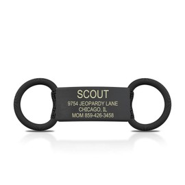 The Pet ID Jingle Free Peace of Mind Dog Tag (13mm, Graphite)