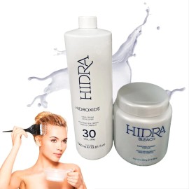 Polvo Decolorante Hidracolor 350g+crema Rev De 30 Vol 1 L