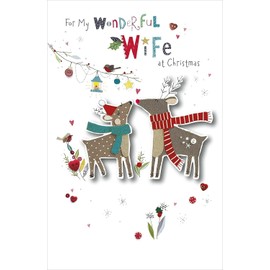 My Wonderful Wife Button Box Special Christmas Greeting Card Special Xmas Cards 669314 669314