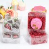 RomanticBaking 50PCS 5x5x2 Inches Full Clear Bakery Boxes Chocolate Covered