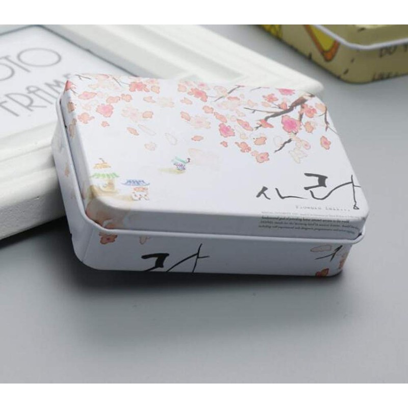 SZB Mini Tin Can Case, Tin Tin Tin with Lid,